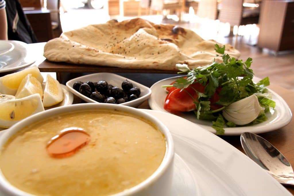 Traditional Turkish Food Ezogelin corba