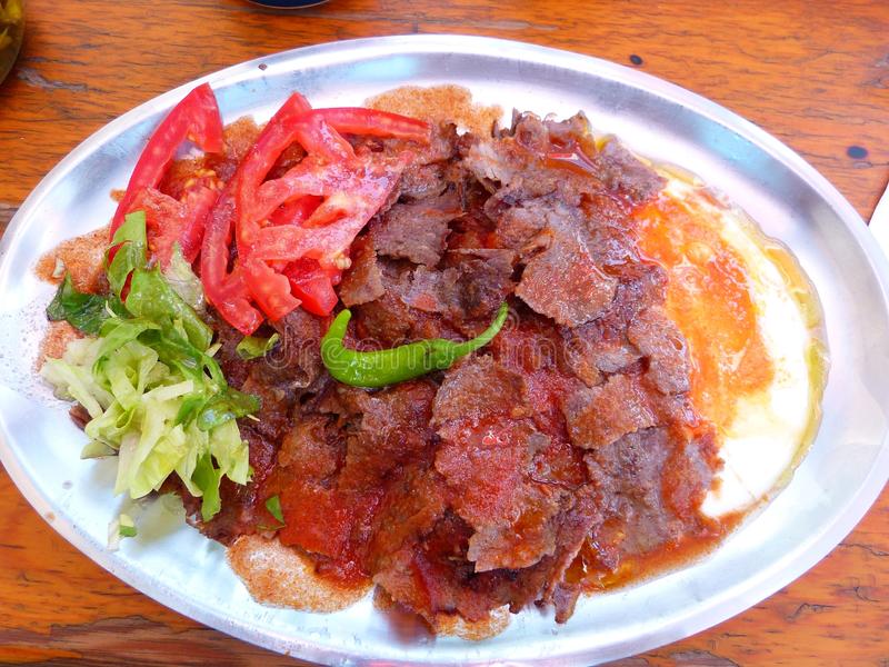 Traditional Turkish Food Iskender kebab