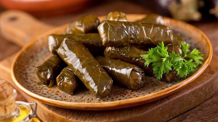 Traditional Turkish Food Yaprak dolma