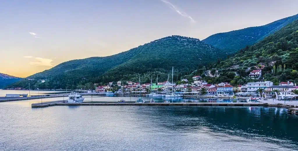 Kefalonia Sami Ferry Port In the East Part of Kefalonia Greece