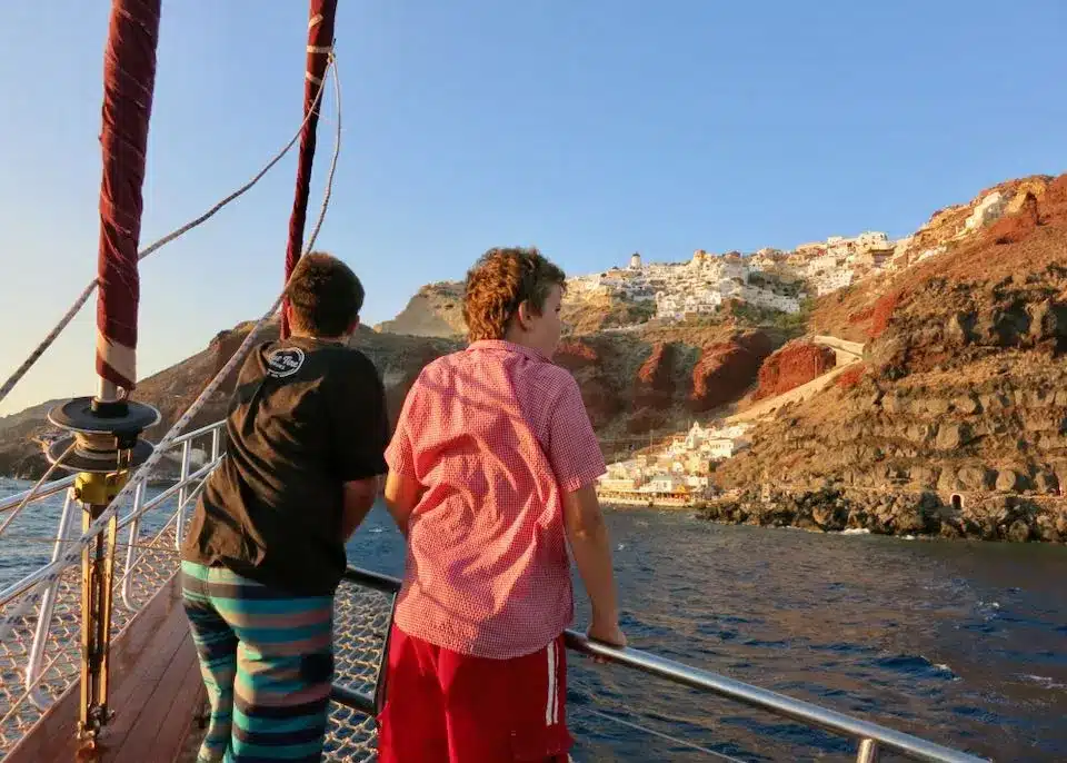 Kefalonia boat tour with kids